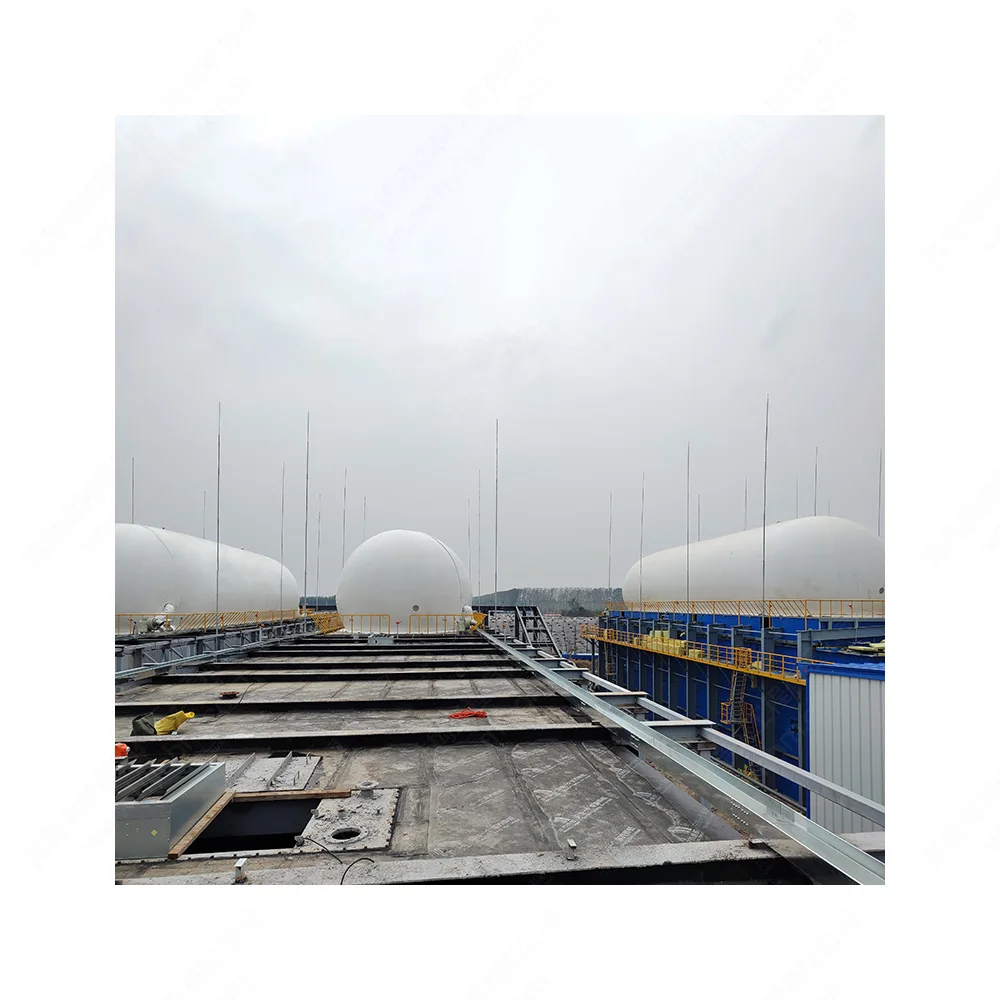 Wholesale bio gas anlage plant 3.4 cbm project with fermentation tank gas holder and generator