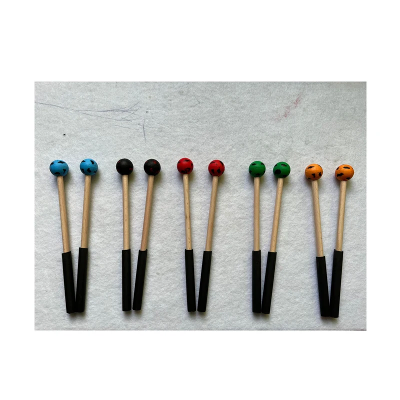 New Rubber Tip Wooden Mallets Sticks Handpan Drum sticks Percussion Xylophone Handpan Drumstick For Drum Percussion instrument