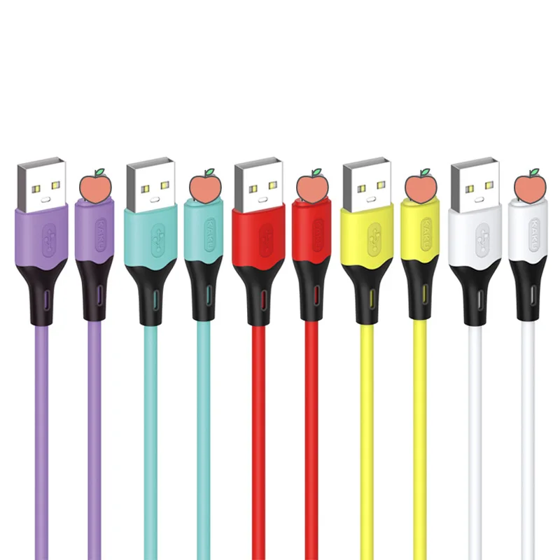 1M 2M 5V2A braided micro usb cable charging data liquid silicone cable