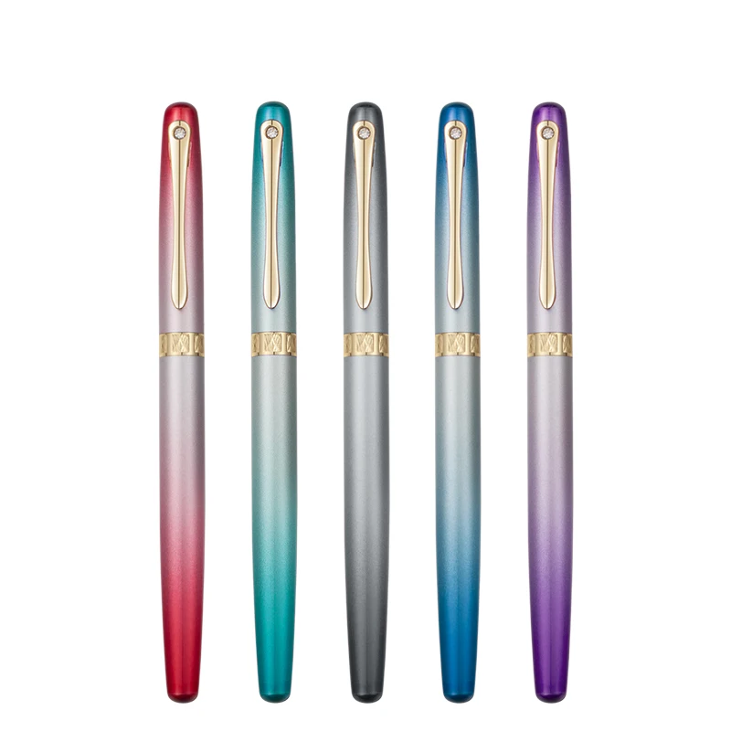 Luxury Business Gift Calligraphy Metal Pen Set Hot Selling High Quality Fountain Pen