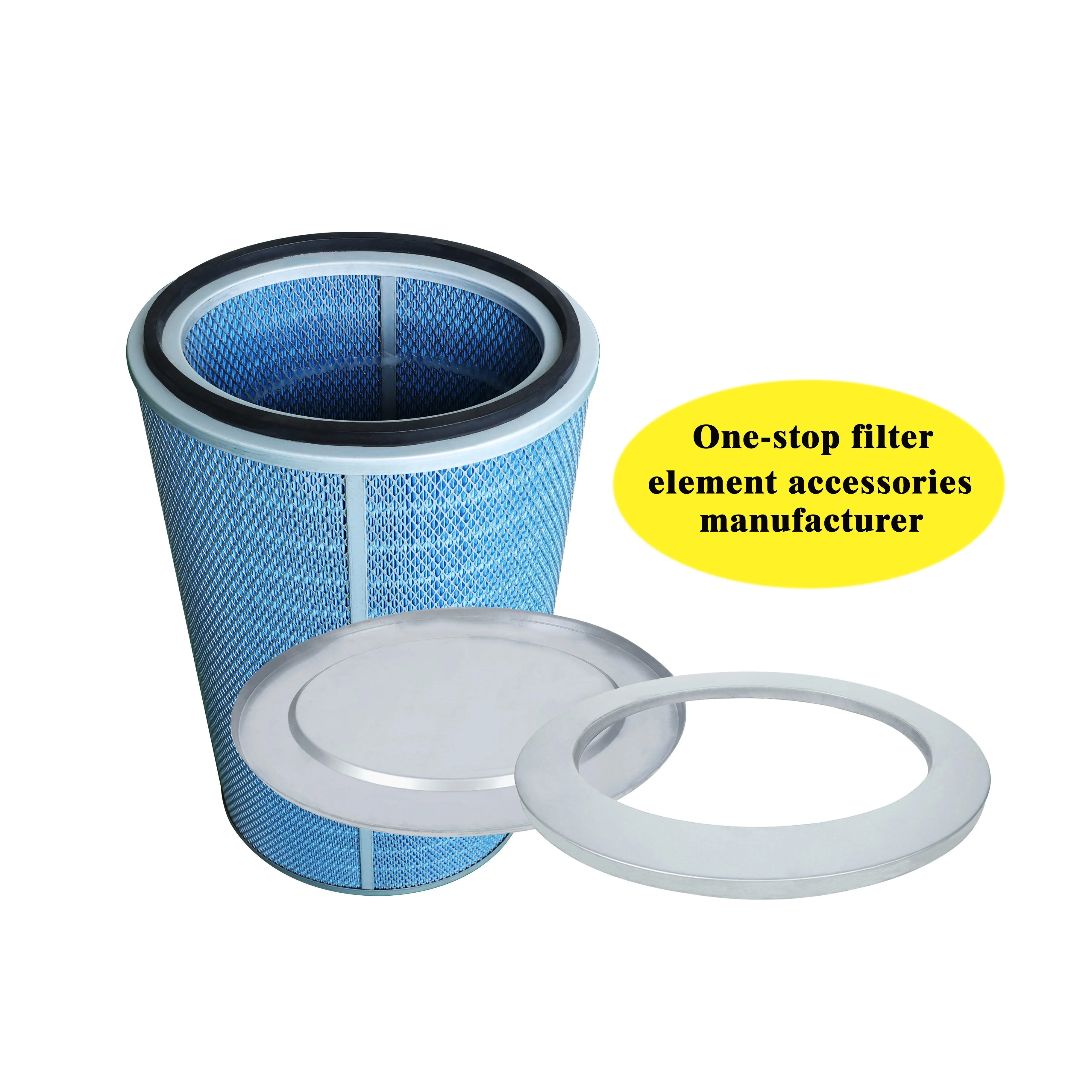 Wholesale Flame Retardant Dust Smoke Nanofiber Filter Element Fingerprint Resistant Oval End Cap