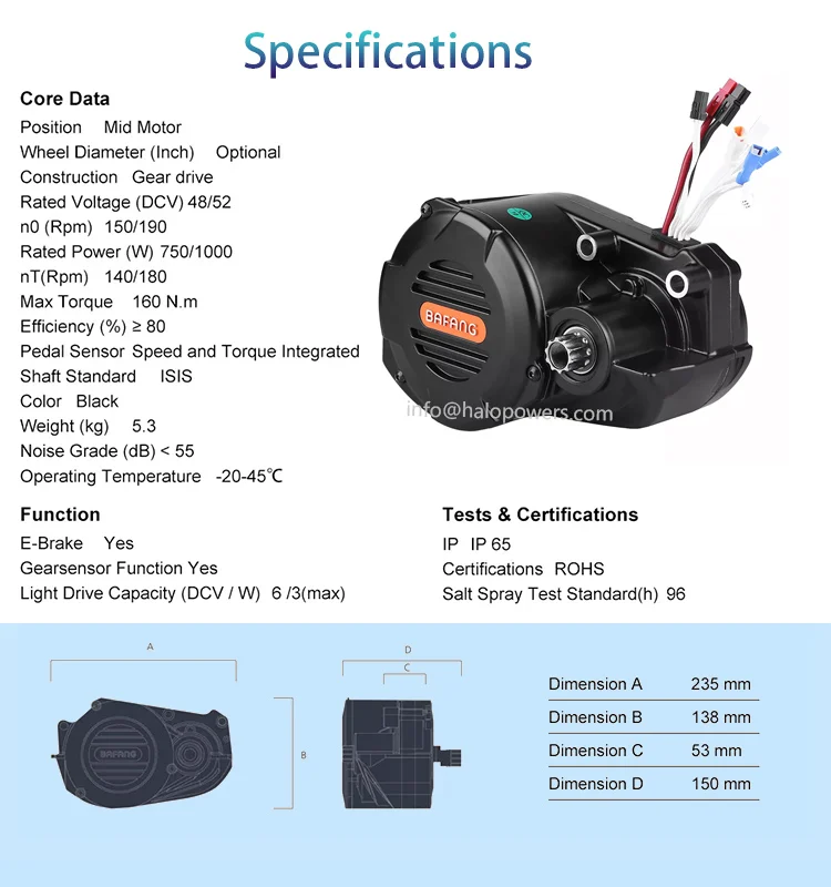 Bafang m620 Средний привод 1000 Вт bafang комплект для преобразования электровелосипеда Мотор Электрический горный велосипед g510 cycle e bike мотор