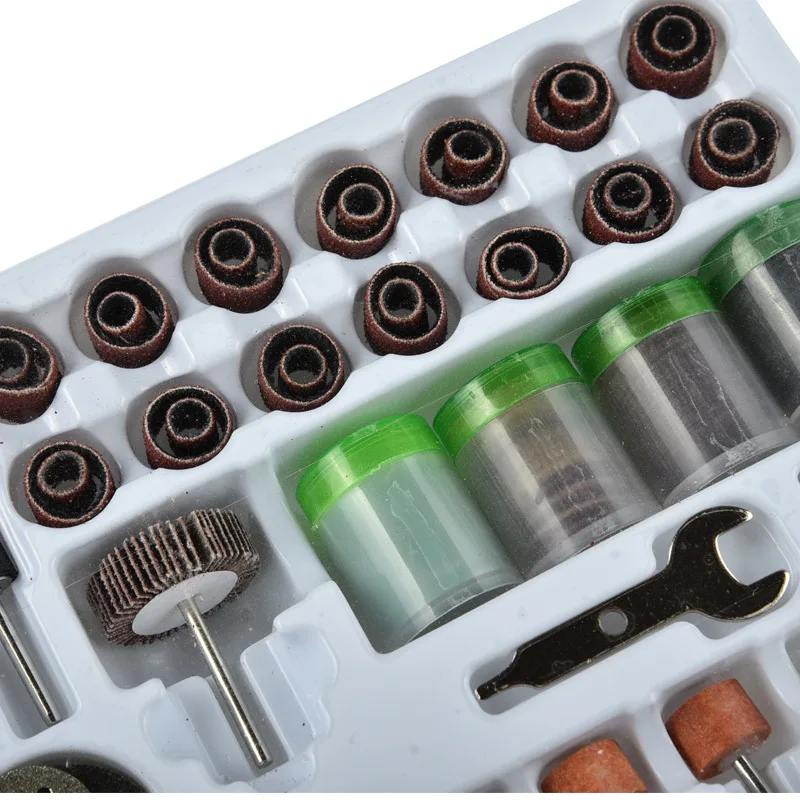 216PC Power Tools Accessories Polishing Film Grinding Head Sets Diamond Grinding Electric grinder supporting use