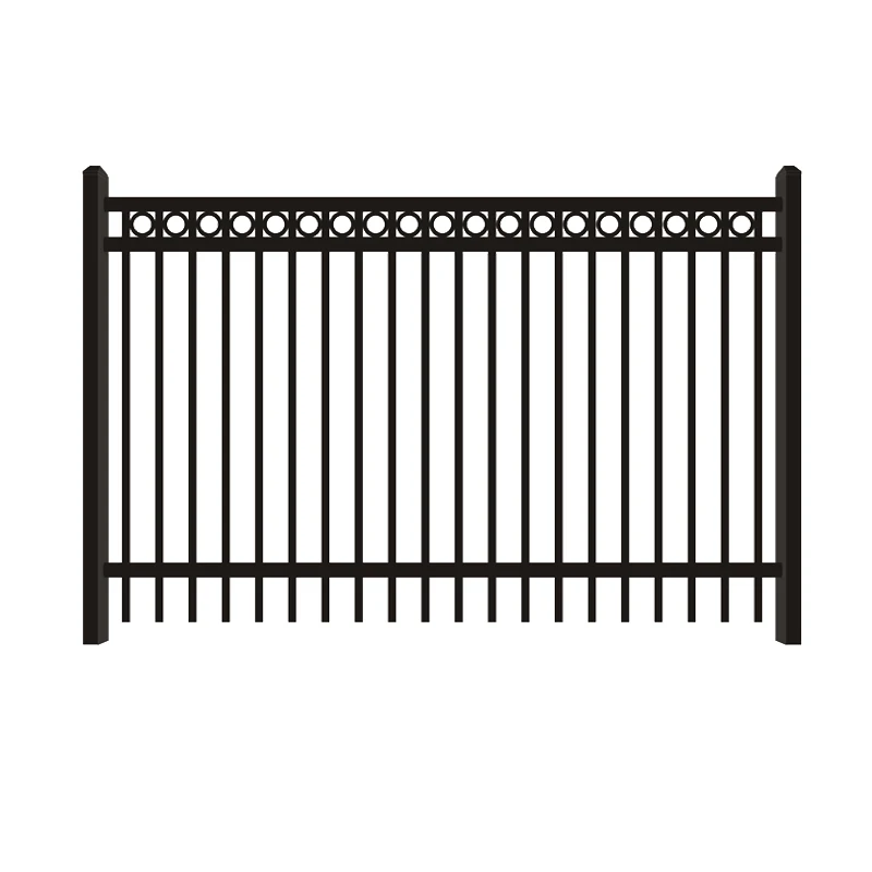 iFlat-Topped Cast Iron Swimming Pool Fence Durable Home Fencing Trellis and Gates Product Wrought Iron Fence
