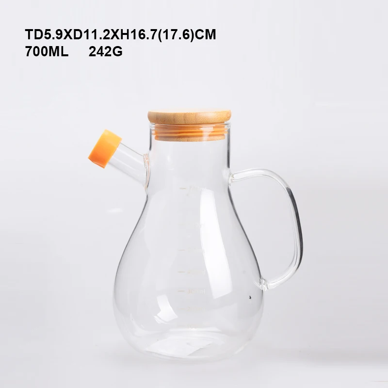 650ml High-Borosilicate  glass water pitcher set with  lid