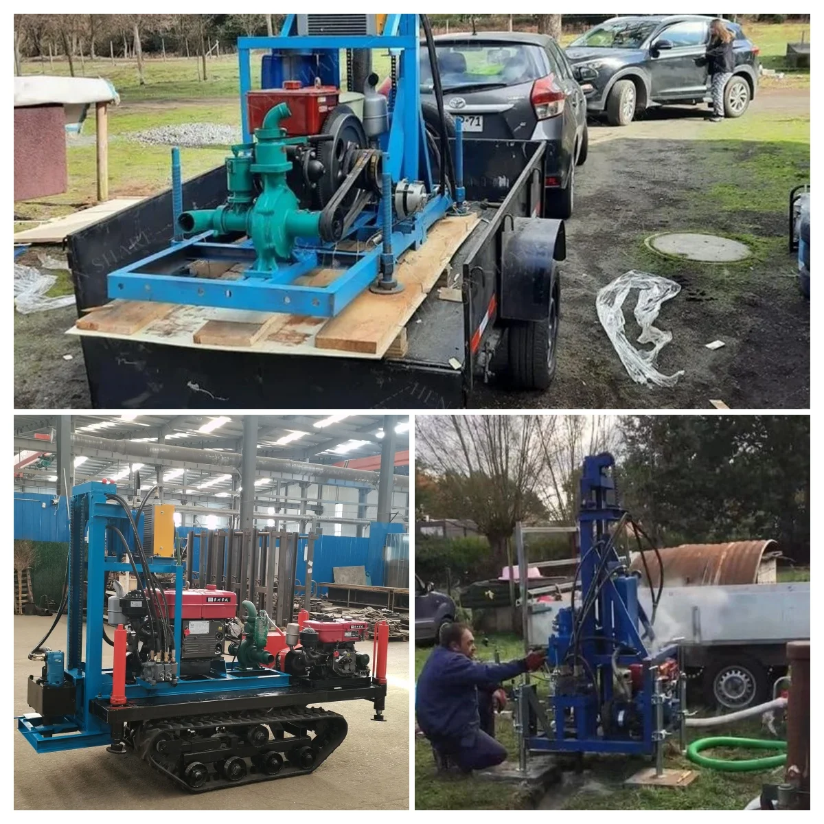 260m/360m/460m/560m Hydraulic crawler type borehole water well drilling machine rig mine drilling rig