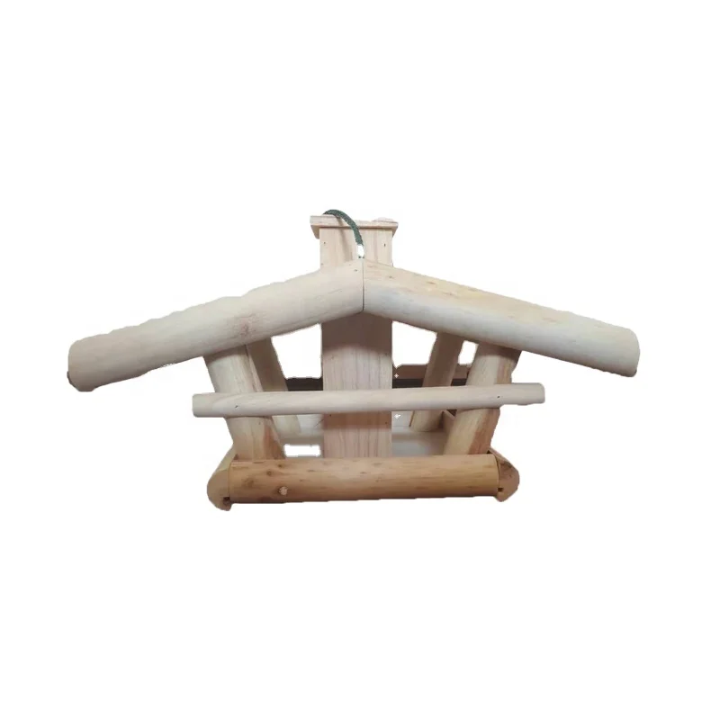 
Garden window bamboo bird seed feeder 