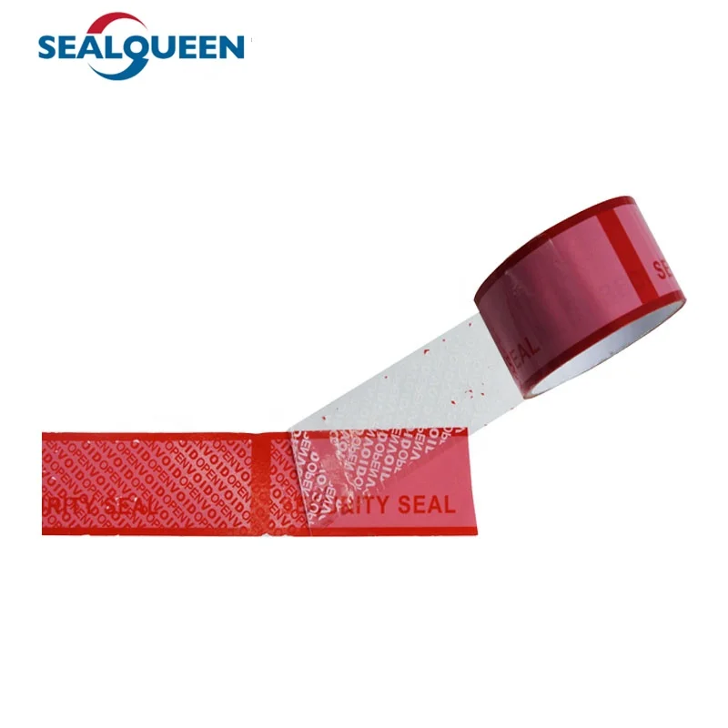 Factory Supply Self Sealing Void Tape Serial number Printed Tamper Evident Void Carton Seal Security Packing Tape