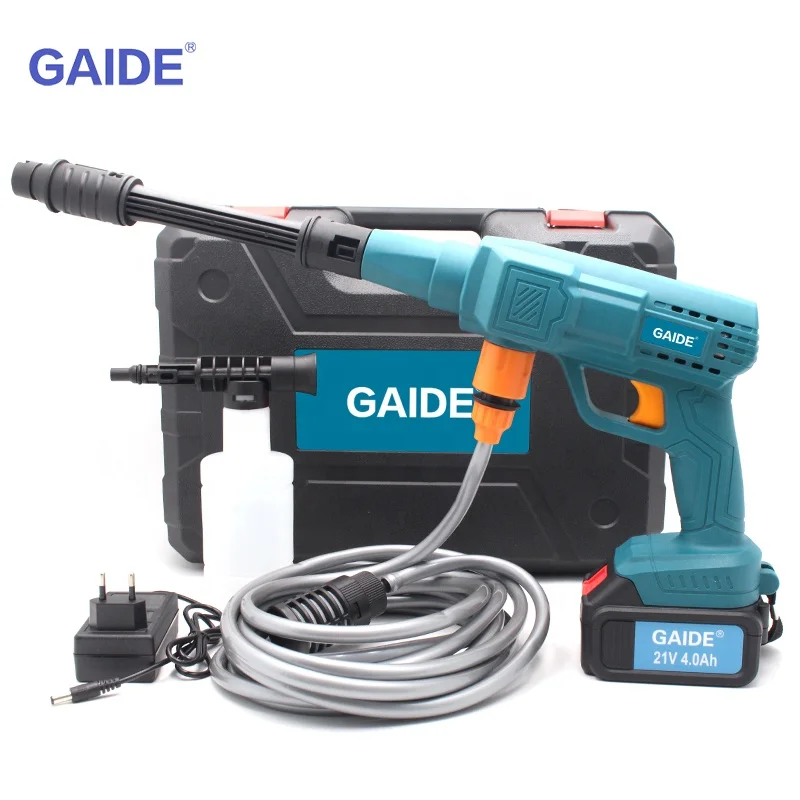 Lithium Battery Cordless Portable Car Washer Wireless Car Wash Gun