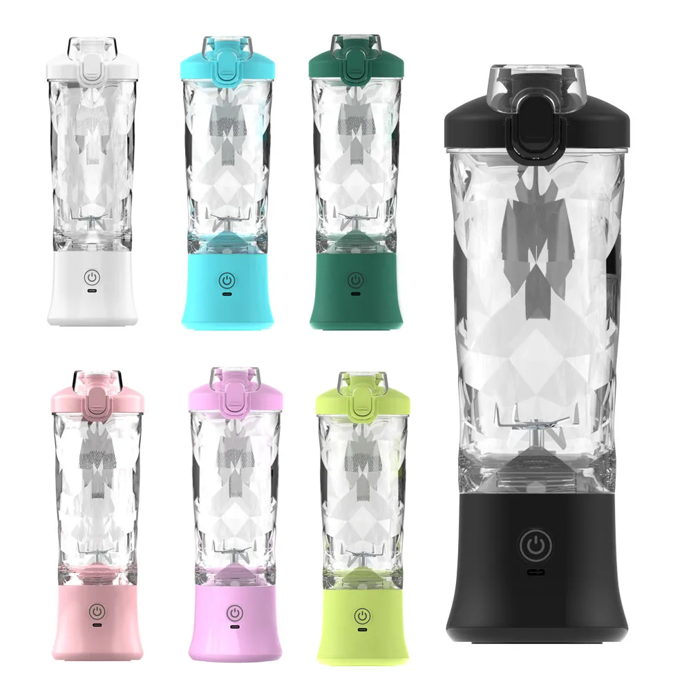 Fresh juice mixer electric wireless mini portable shaker juicer blender machine