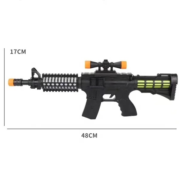 Flash and sound kids electric toy gun model long gun machine gun toy
