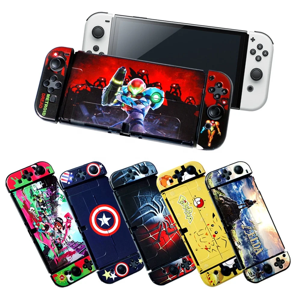 Для Nintendo Switch Oled дисплей подставка защиты оболочки корпуса и контроллер чехол