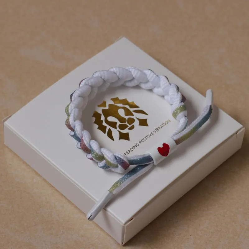 Adjustable Charm Wristband Sports Shoe Lace Bracelets Custom Printed Logo Shoelaces Basketball Braided Bracelet