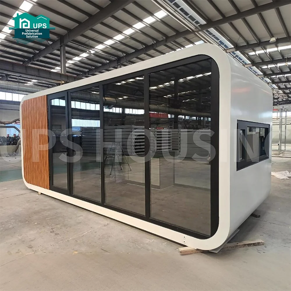 China Modern capsule mini house tiny house 20ft modular apple house apple cabin