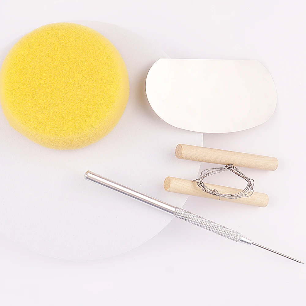 HCHWENH Art Clay Tool Kit 8 Pcs Pottery Sculpting Modeling Clay Tools Set Polymer Clay Tools