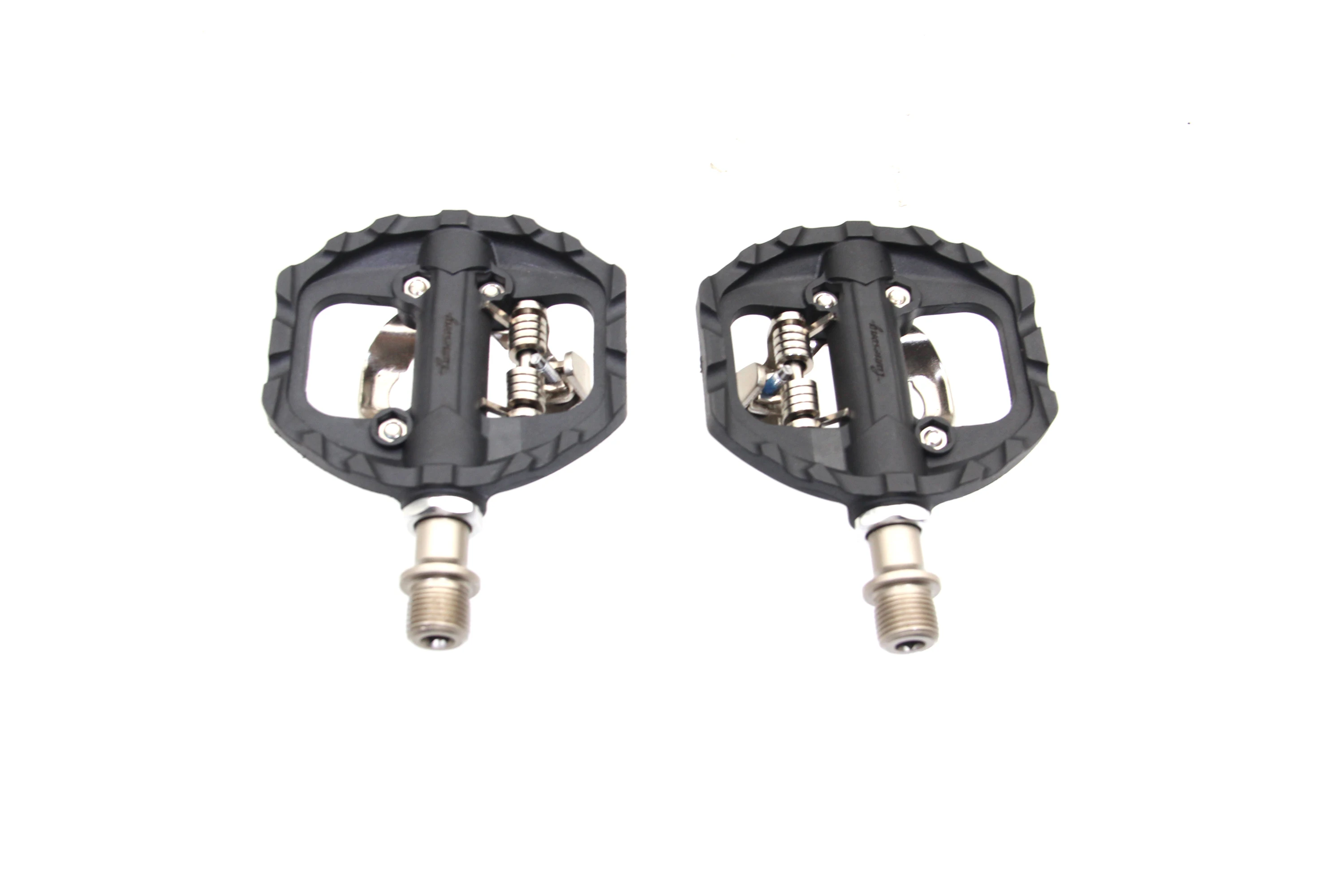 M108 Alloy Road Bike Pedals Non-slip mini exerciser bike assisted   Black Ultralight Lock Pedals