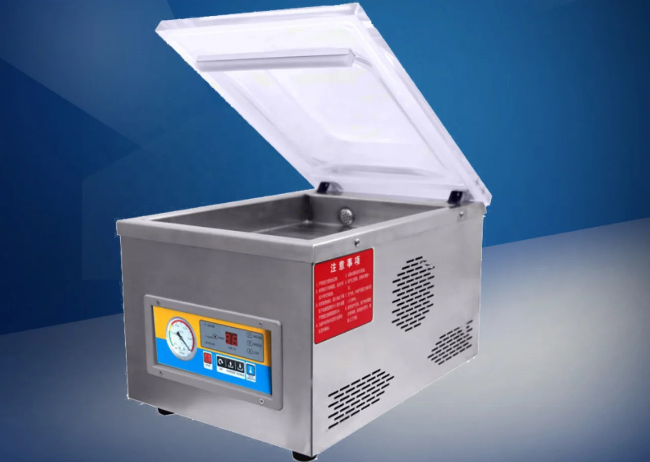Plastic Bag Portable semi-automatic Food Single Chamber Sealer Sealing Vacuum Packing Machine