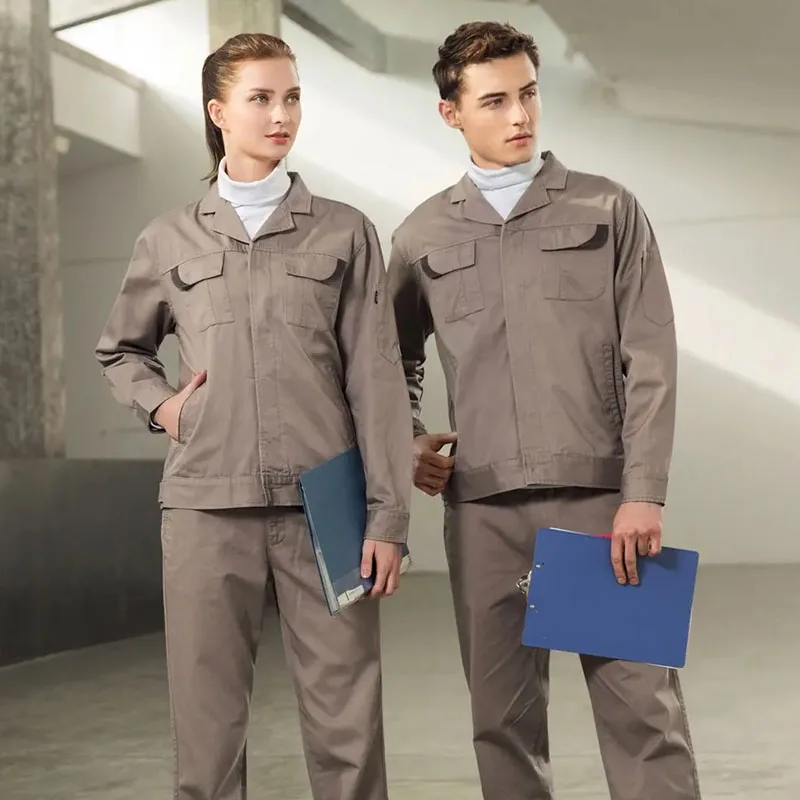 Manufacturer Wholesale 100% Pure Cotton Industrial Construction Wear-Resistant And Breathable Coverall Work Wear Shirt