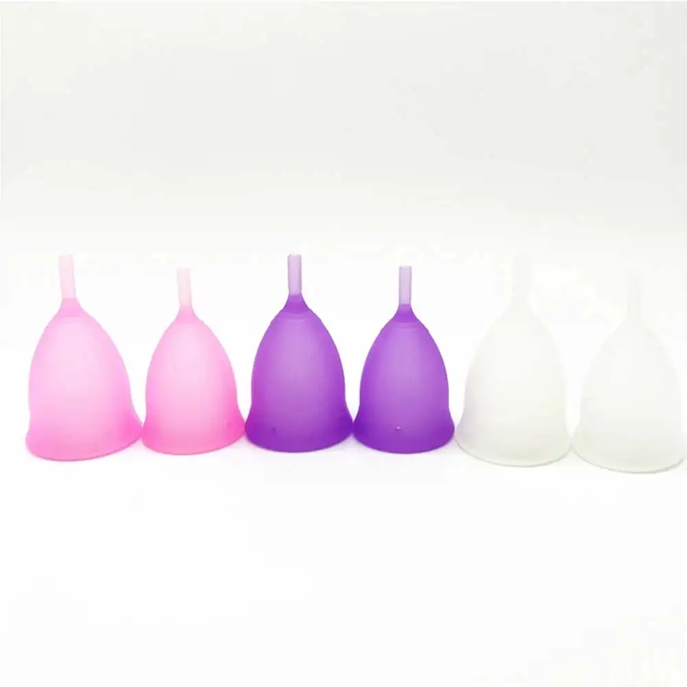 DH teen medical rainbow silicone sterilizer period menstrual cup reusable for woman period customize