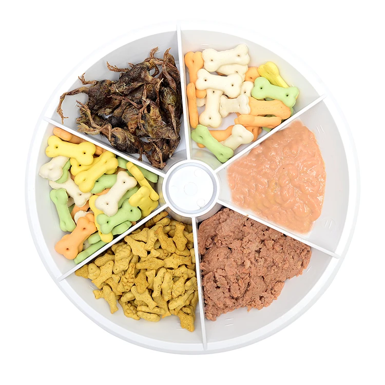 
Six Parts product water dog food dispenser smart pet automatic feeder 