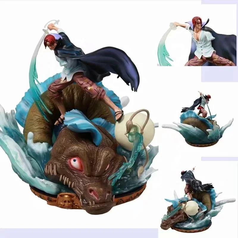  Оптовая продажа Аниме One Piece Red Hair Shanks GK четыре императора властная сцена статуя модель украшение в коробке экшн-фигурки игрушки