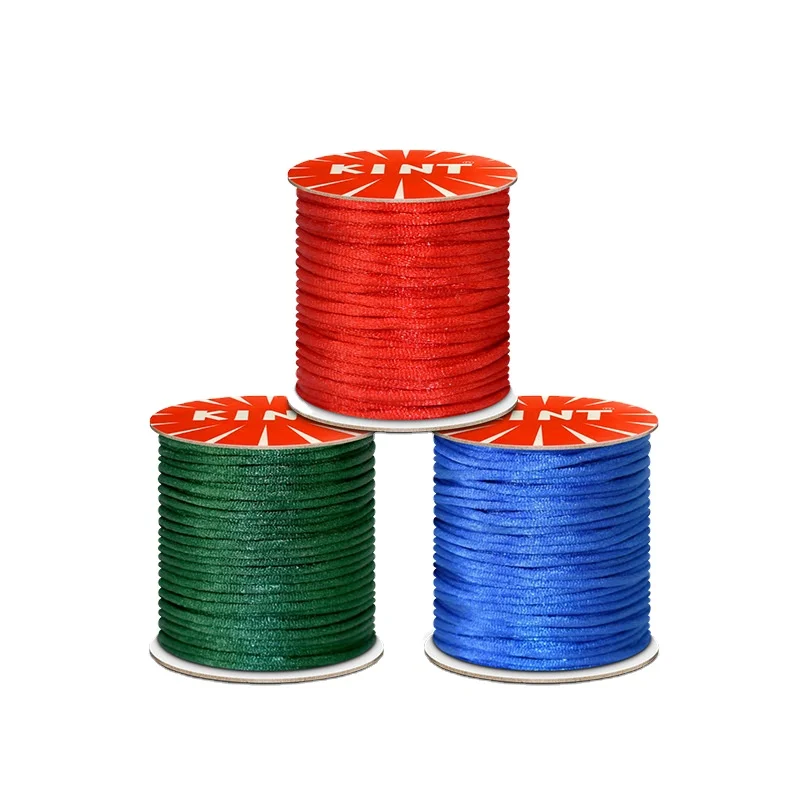 High Quality No.5/6/7 Korean Silk Thread 1.5/2.0/2.5mm 50g Round Nylon Thread For Woven Chinese Knot Bracelet Making Weaving