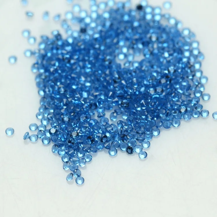 1mm~3mm round small aquamarine nano gemstone for wax casting