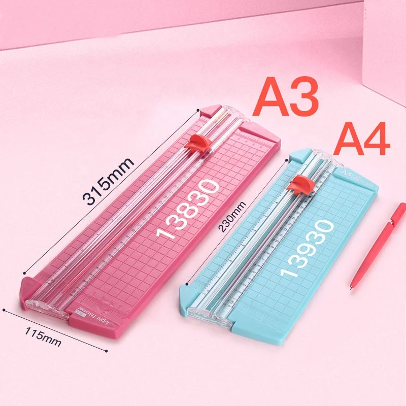 Mini A3 Rotary Paper Trimmer Good Quality Portable ABS Manual Laser Locating 558*213mm Kw-trio CN;JIA 13830 1PC