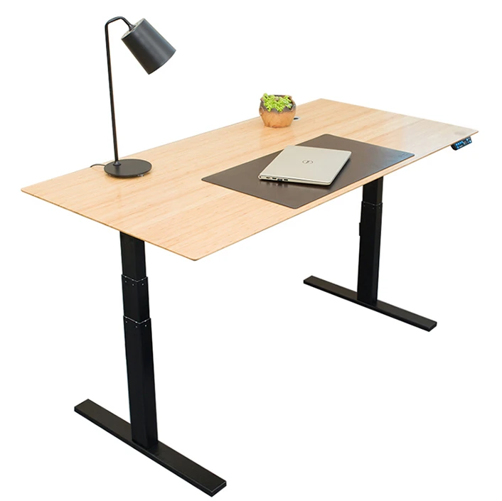 lift top bamboo table Eco-friendly bamboo desktop with height Adjustable Lifting Frame Bamboo desk For Office Home
