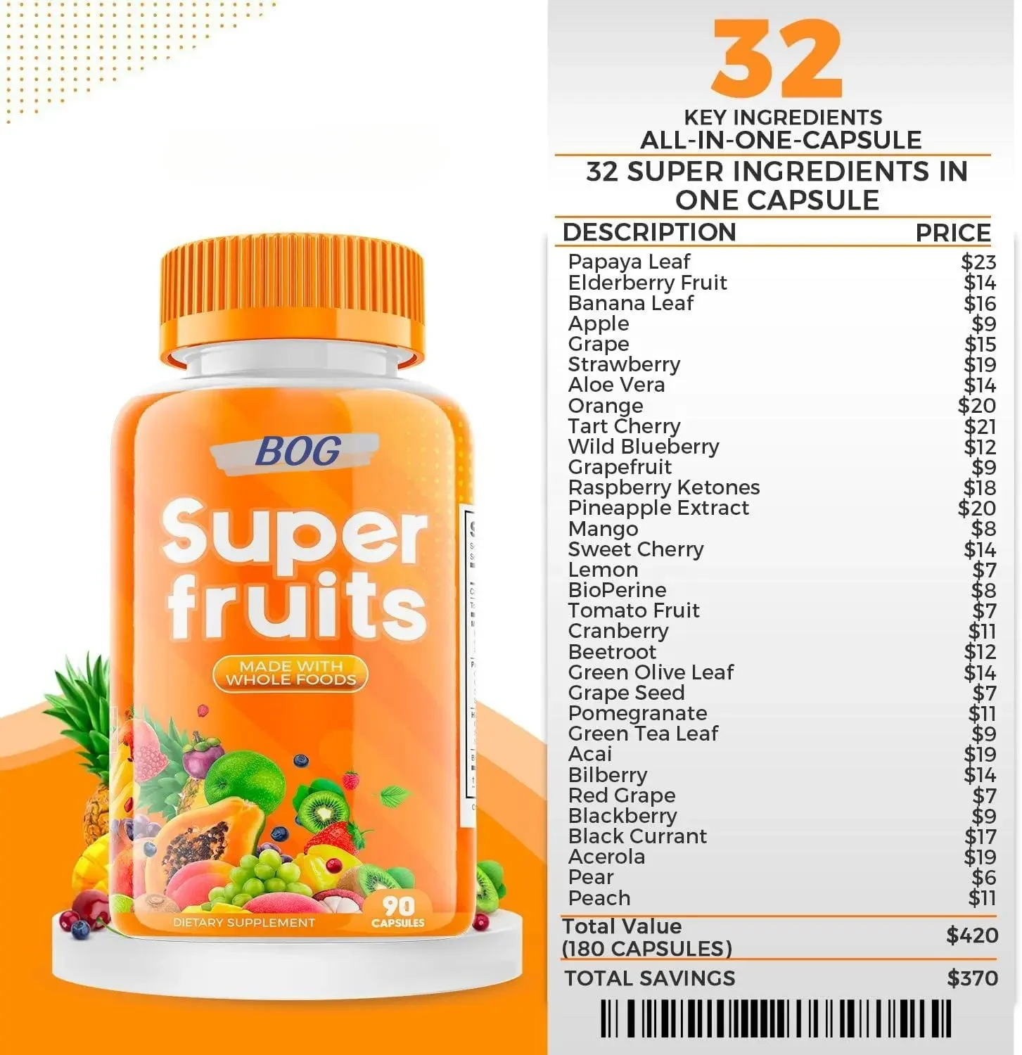 Potent Daily Multivitamin Gummy-Healthy Vitamin Mix Citrus Fruit & Kiwi 11 Vitamin Multivitamin Gummy