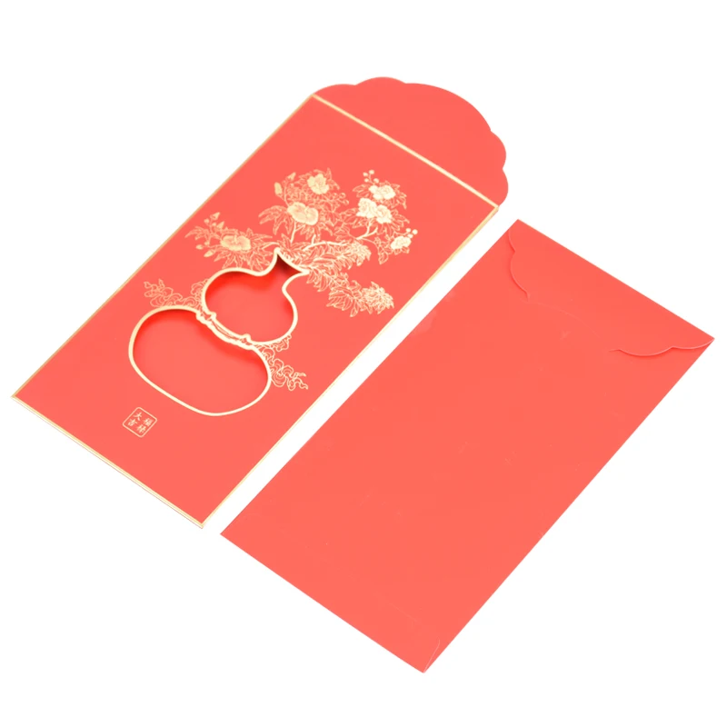 2022 Chinese New Year custom red packet red envelope hot stamping red packet envelopes gold foil