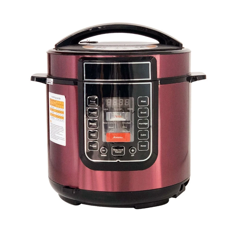 Алюминиевая нагревательная пластина с корпусом из нержавеющей стали, автоматическая регулировка давления, электрическая скороварка