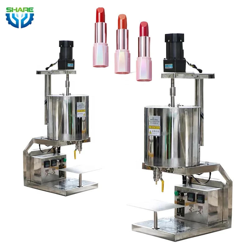 Cosmetic filling machinery lipstick heating mixing filling machine