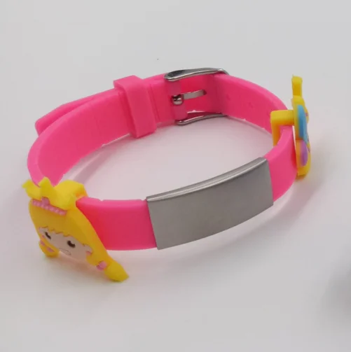 Cheap printing custom debossed logo text size glowing in the dark color silicone bracelet