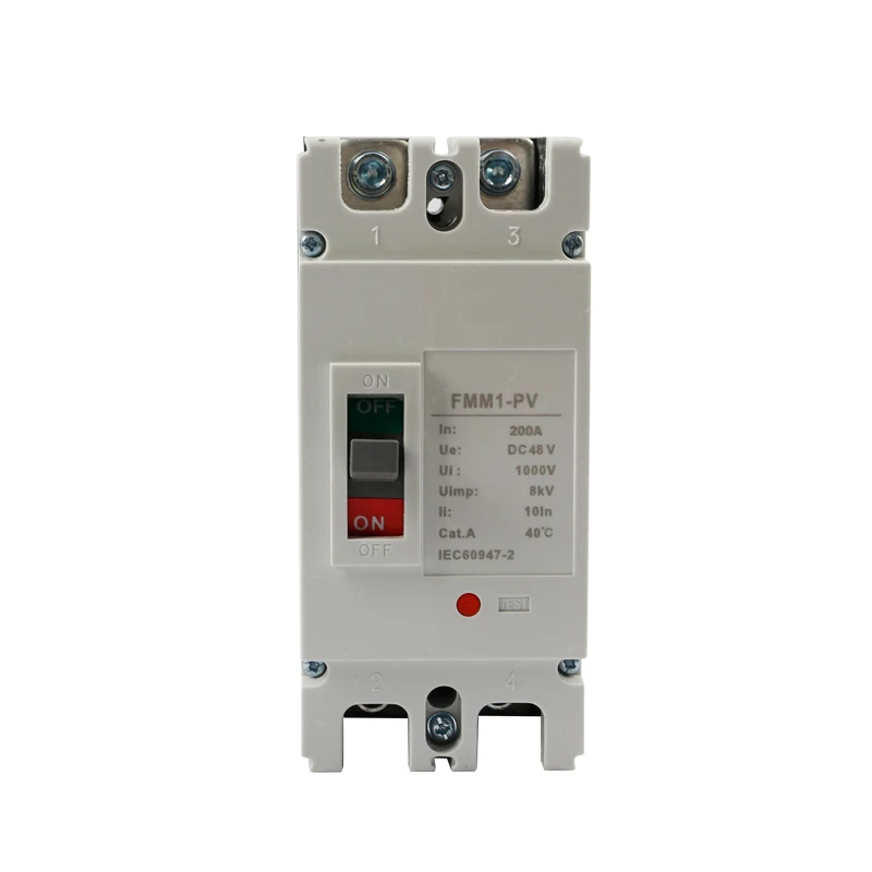 USFULL DC MCCB Breaker 2p 500V 4p 1000V FMM1-PV 125A 600A DC Moulded Case Circuit Breaker