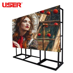 3x3 Full video wall 46 inch seamless seamless wall mounted LCD Display best digital signage screen for advertising