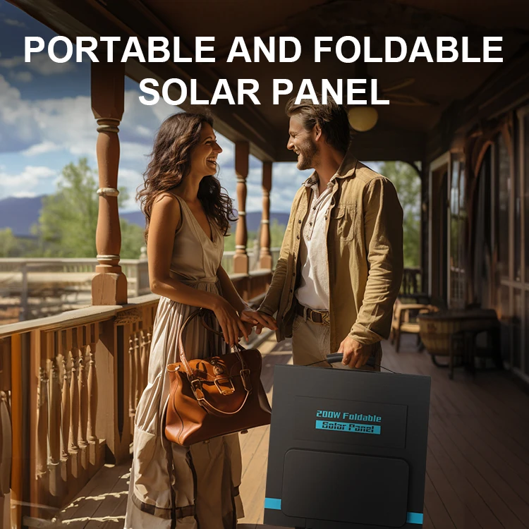 Portable 200w Folding Solar Charging Photovoltaic Panel Foldable Solar Panel Kit