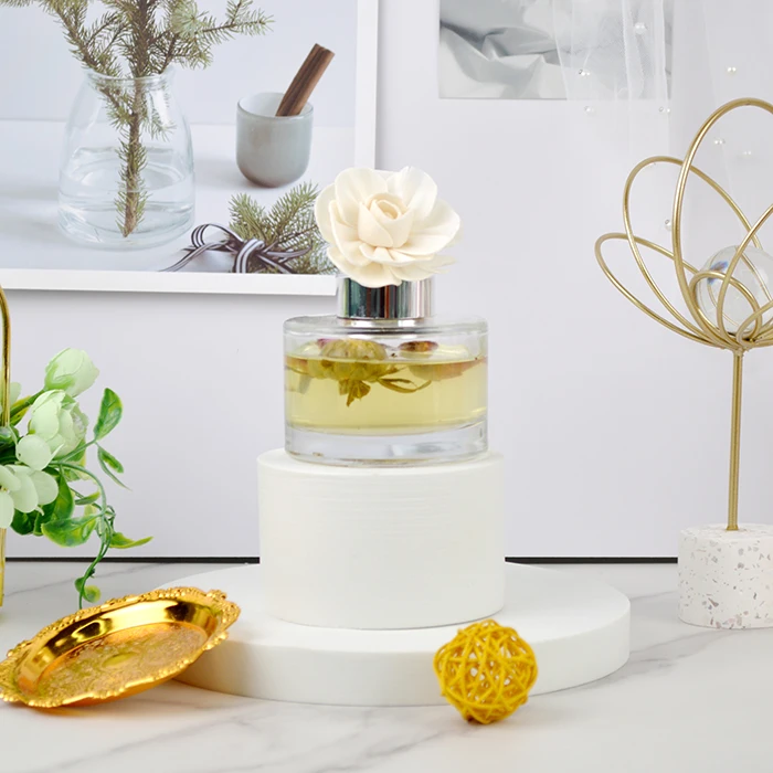 Multi inventory Round 150ml clear reed diffuser Bottle Aromatherapy Bottle with rattan sticks for aroma oil container For Hotel