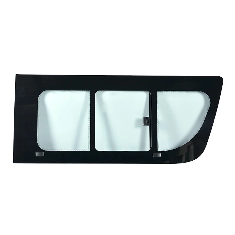 Factory wholesale front middle side hiace window car van sliding windows with frame
