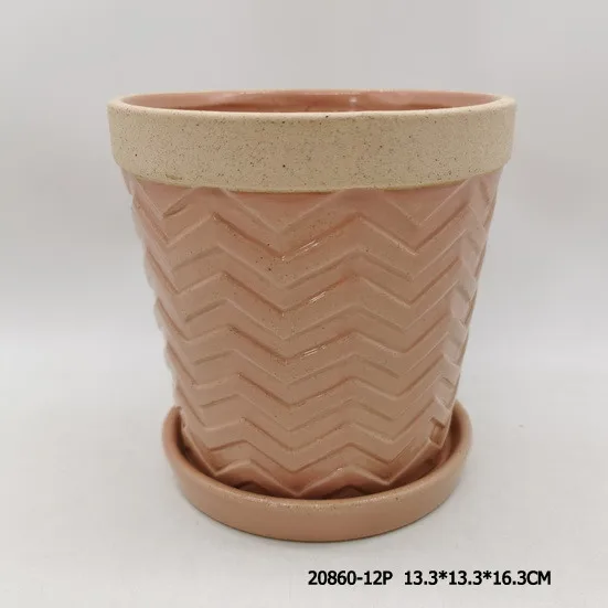 Ancient Ceramic Morandi orchid plant  garden  Flower pot planter