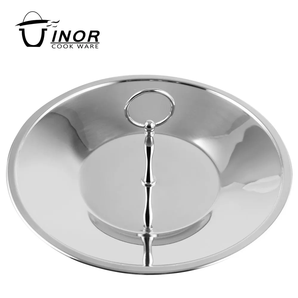 New Home Decor Food Serving Tray Metal Dish with Metal Rings Plate Dish Dish Stand White Box 201 Stainless Steel,metal 26 Pcs