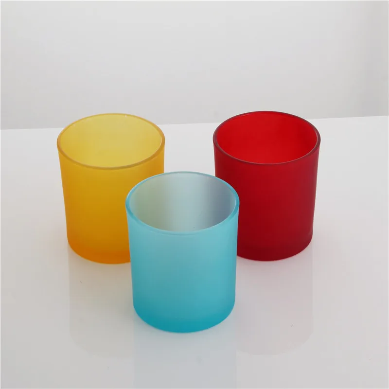 
glass jar bamboo lid candles high quality luxury Candle cups 8oz 10oz 12oz storage Multi-color personalized 
