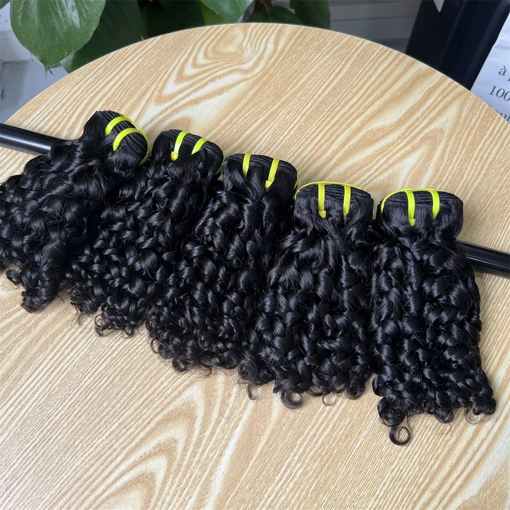 12a Grade Fumi Pixy Curly Hair Bundles Virgin Cuticle Aligned Funmi Hair Super Double Drawn Sdd Bouncy Pixie Curls Bundles