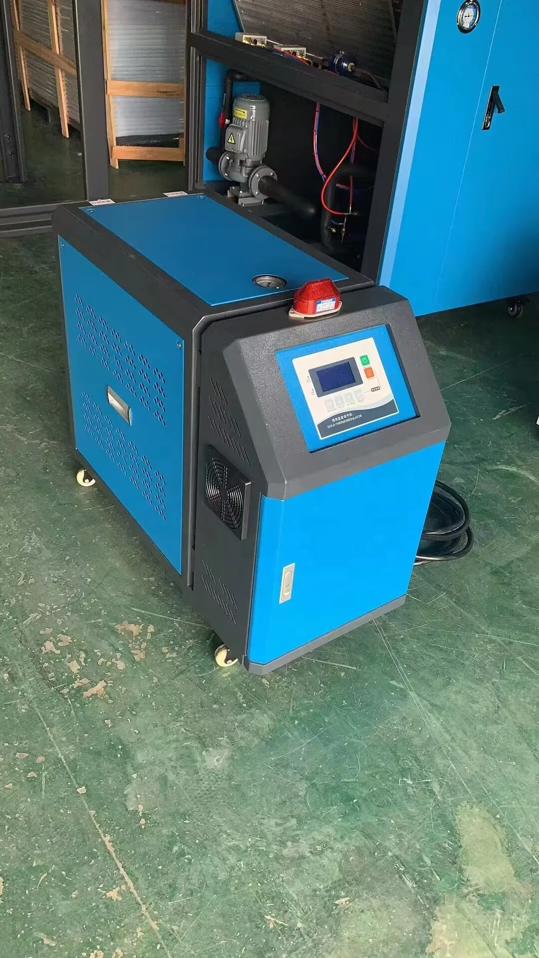 Water Transport Mold Temperature Chiller Temperature range 30~100 degree 6KW Heating Capacity 60KG Chiller