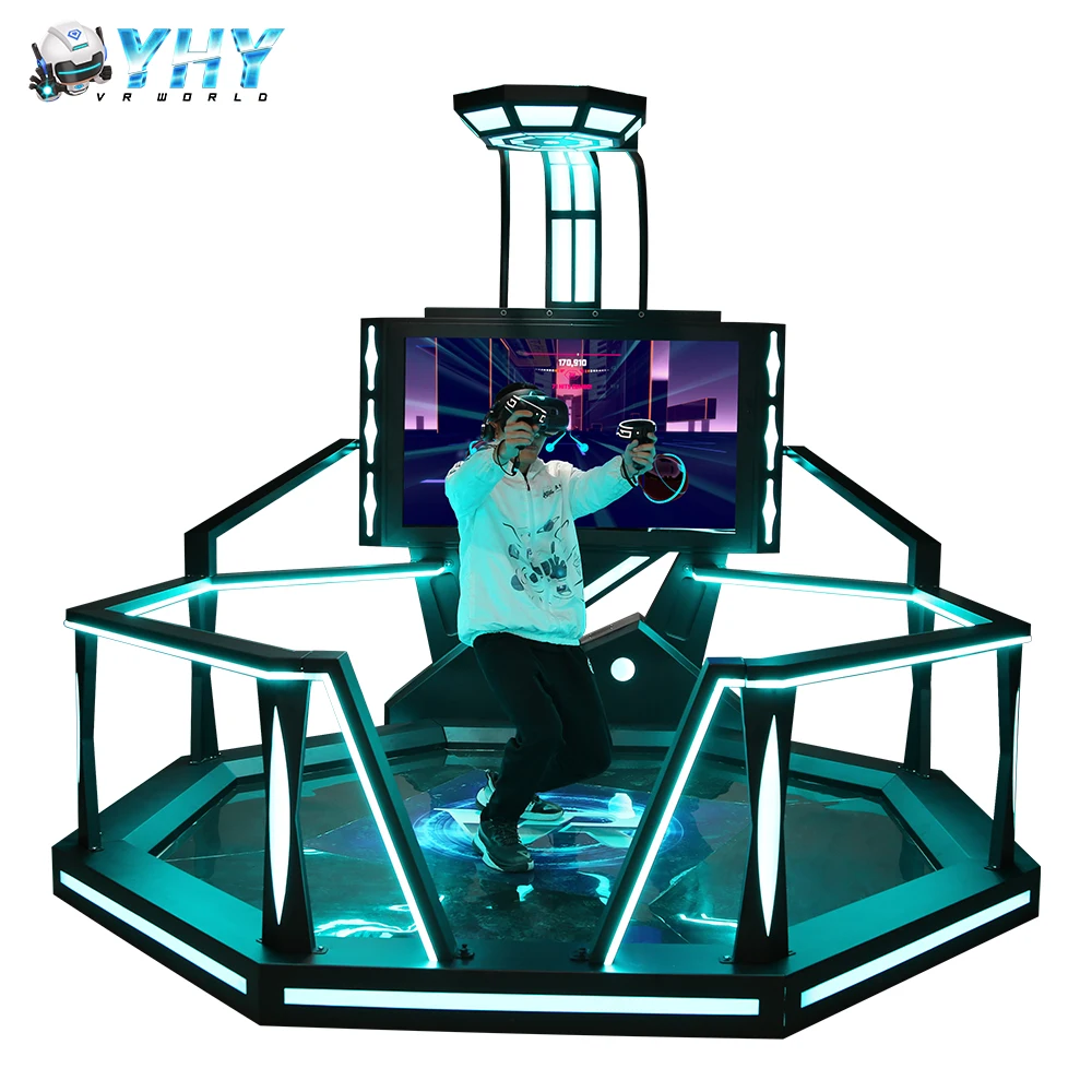 Крытый Аркадный Игровой Автомат 3 0 м широкое стоячее пространство 9D Vr Walker симулятор стрельбы платформа