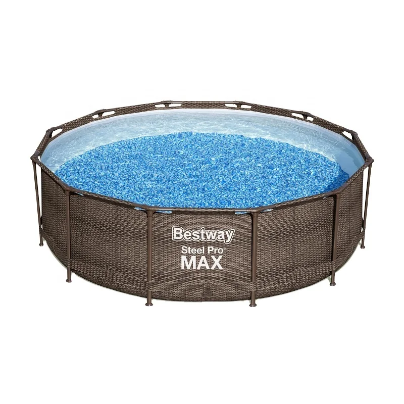 Bestway 56709 Steel Pro MAX Above Ground Frame Pools Steel Pro MAX Pools - Round Summer Family Swimming Pool Set