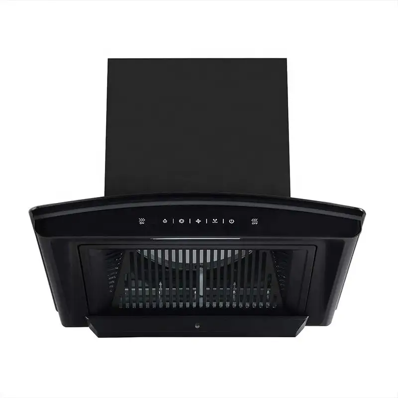 lawe 60cm curved shaped  kitchen hood with aluminum filter under cabinet range hood for kitchen