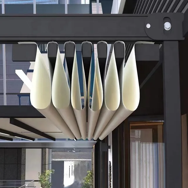 Outdoor Awnings Waterproof Electric Folding Cover Aluminum Retractable Roof