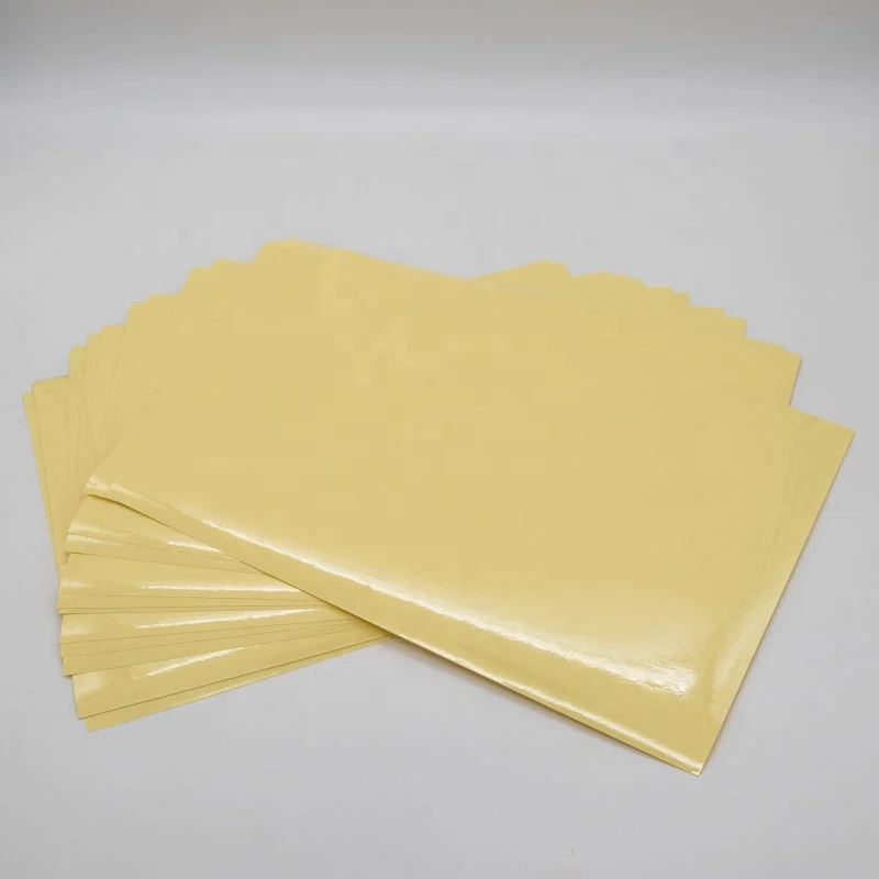 Factory Directly Yellow Glassine Sticker Release Paper  For Sitker Use