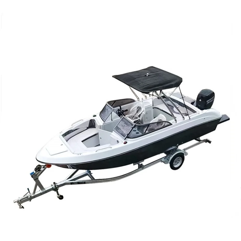 6.2m fiberglass material hull outboard speed  boat for sale